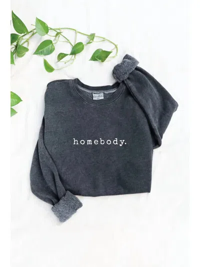 Oat Collective Women's Homebody Sweatshirt In Grey In Multi