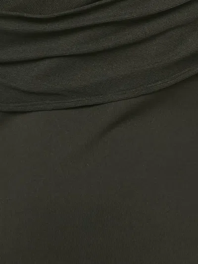 Pre-owned Chats By C.dam One-shoulder Cut-out Maxi Dress In Black