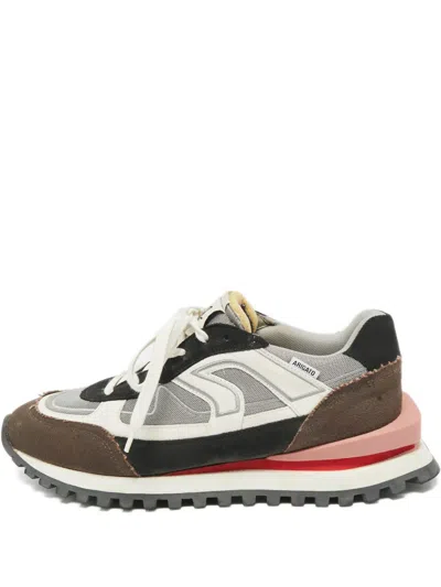 Pre-owned Axel Arigato Sonar Mesh Sneakers In Brown