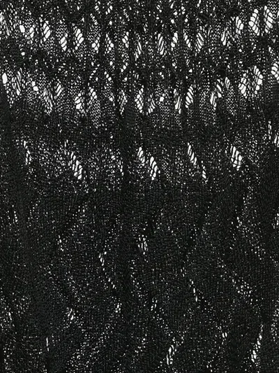 Pre-owned Missoni Patterned Scarf In Black