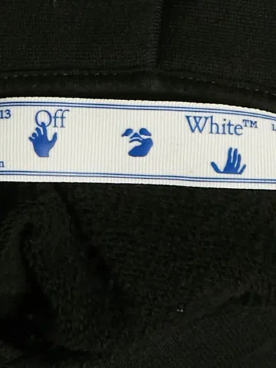 Pre-owned Off-white Printed Hoodie In Black