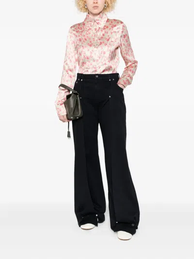 Loewe Floral-print Shirt In Pink