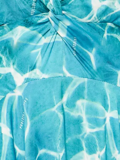 Pre-owned Maje Asymmetric Maxi Dress In Blue