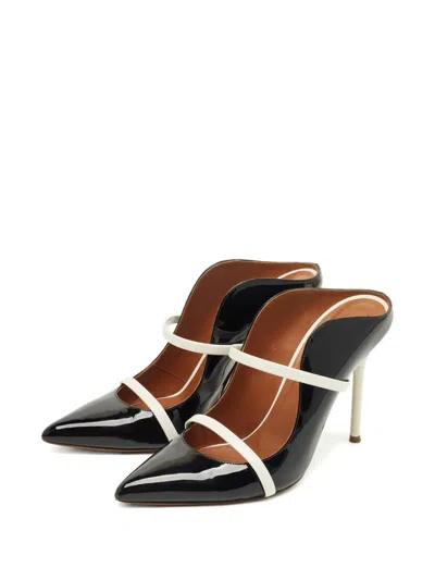 Pre-owned Malone Souliers Maureen Strap Mules In Black