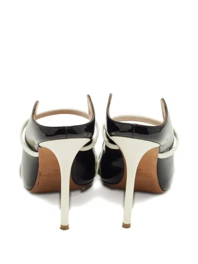 Pre-owned Malone Souliers Maureen Strap Mules In Black