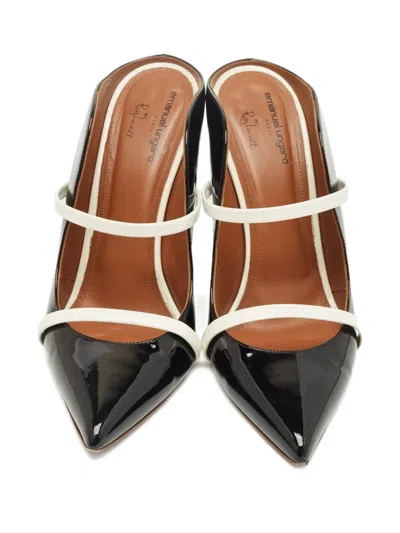 Pre-owned Malone Souliers Maureen Strap Mules In Black
