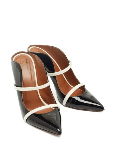 Pre-owned Malone Souliers Maureen Strap Mules In Black