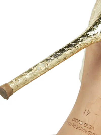 Pre-owned Malone Souliers Printed Mules In Neutral