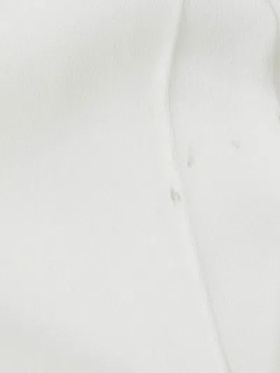 Pre-owned Khaite Plissé-detail Asymmetric Midi Dress In White