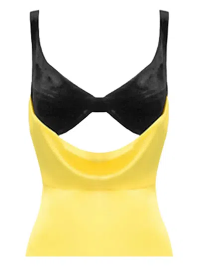 Pre-owned Rasario Cut-out Maxi Dress In Yellow