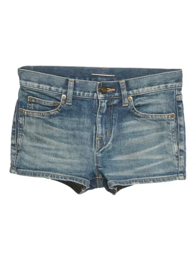 Pre-owned Saint Laurent Denim Shorts In Blue