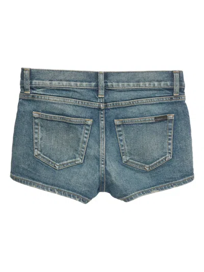 Pre-owned Saint Laurent Denim Shorts In Blue