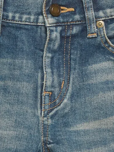 Pre-owned Saint Laurent Denim Shorts In Blue