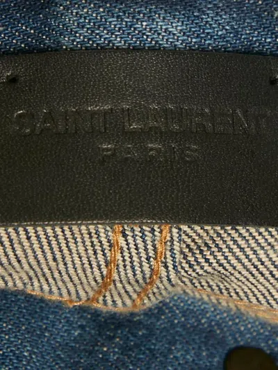 Pre-owned Saint Laurent Denim Shorts In Blue