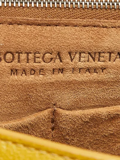 Pre-owned Bottega Veneta Maxi Intrecciato Arco 33 Woven Leather Tote Bag In Yellow
