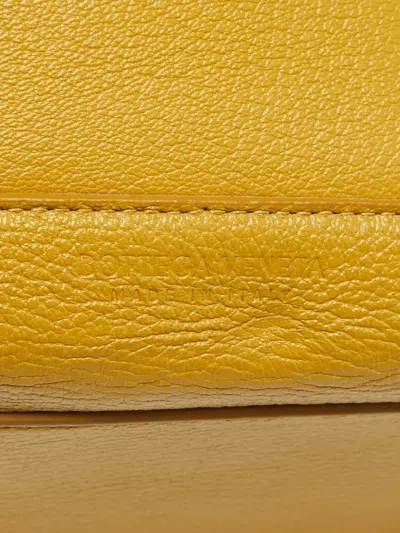 Pre-owned Bottega Veneta Maxi Intrecciato Arco 33 Woven Leather Tote Bag In Yellow