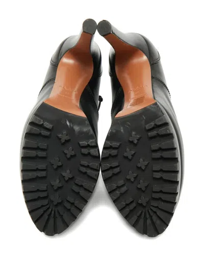 Pre-owned Alaïa Lace-up Platform-heel Pump In Black