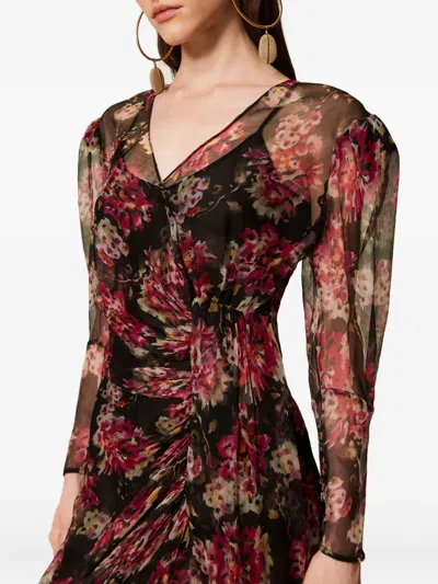 Twinset Floral-print Maxi Dress In Multi