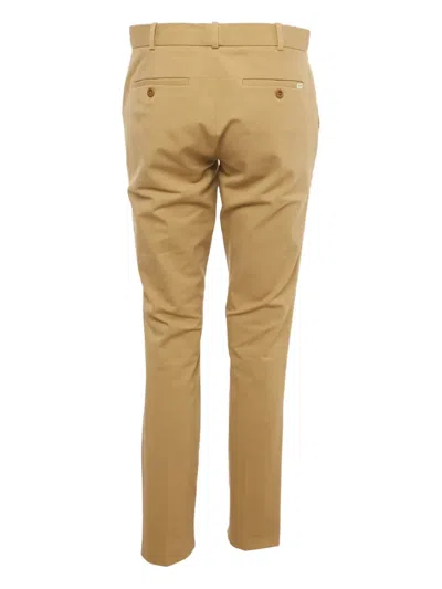 Pre-owned Polo Ralph Lauren Vintage Concealed-fastening Belt-loops Trousers In Brown