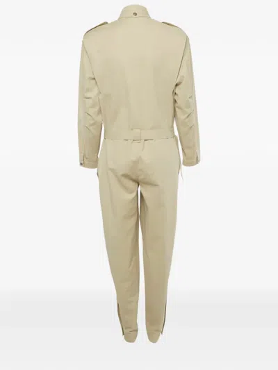 Pre-owned Barbara Bui Belted-waist Jumpsuit In Neutral