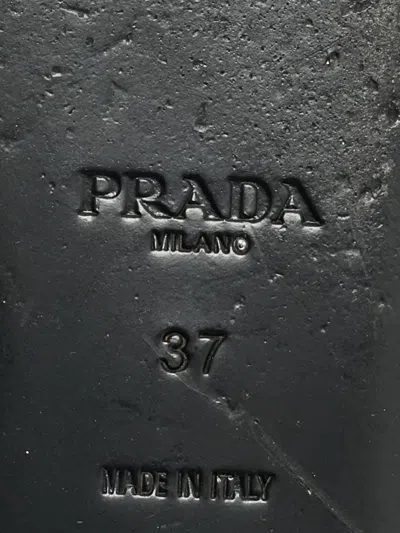 Pre-owned Prada Transparent Slides In White