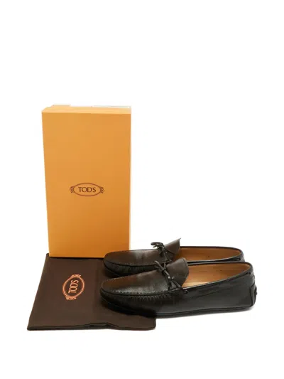 Pre-owned Tod's Gommino Leather Loafers In Brown