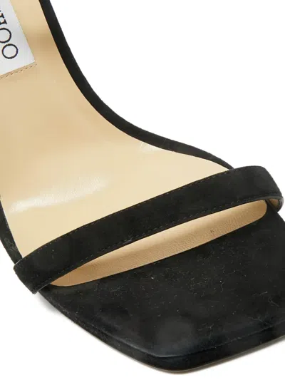 Pre-owned Jimmy Choo Alva Ankle-strap Sandals In Black