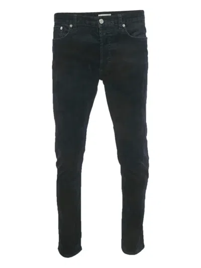 Pre-owned Dior Velvet-logo Jeans In Black