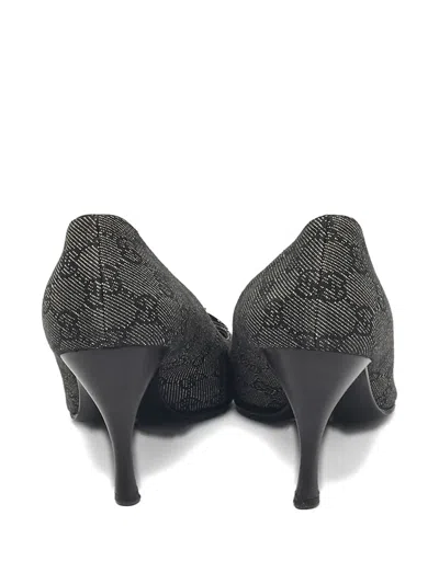 Pre-owned Gucci Bow-detail Pumps In Black