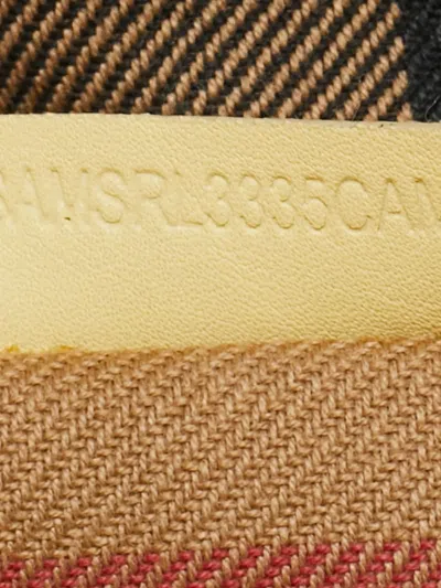 Pre-owned Burberry Buckle Leather Tote Bag In Yellow