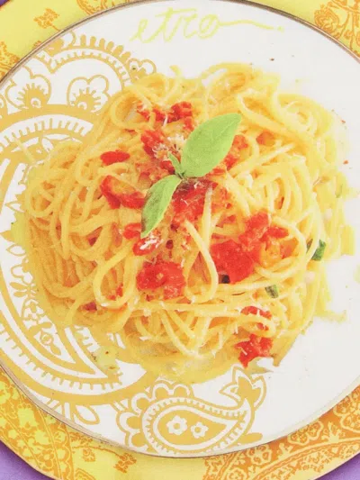 Pre-owned Etro Print-detail Square-shape Scarf In Yellow