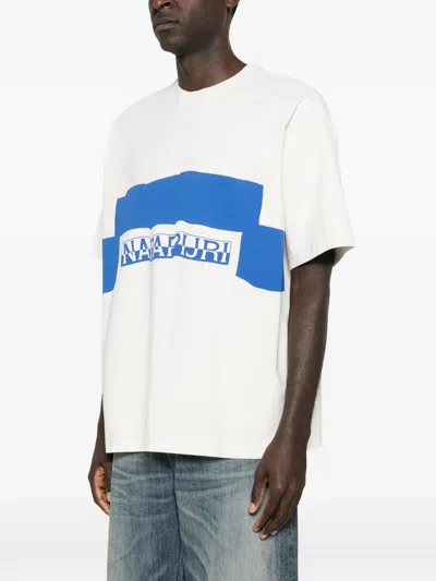 Napapijri Logo Crew-neck T-shirt In Multi