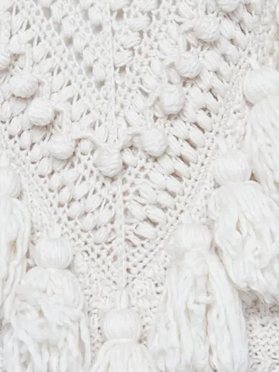 Pre-owned Zimmermann Tassel-embellishment Skirt Set In White