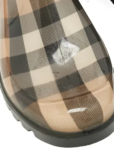 Pre-owned Burberry Marsh High Boots In Neutral