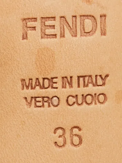 Pre-owned Fendi Patent-leather Sandals In Black