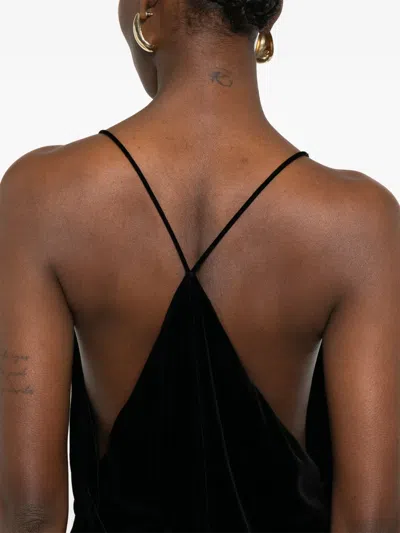Tom Ford V-neck Gown Dress In Black