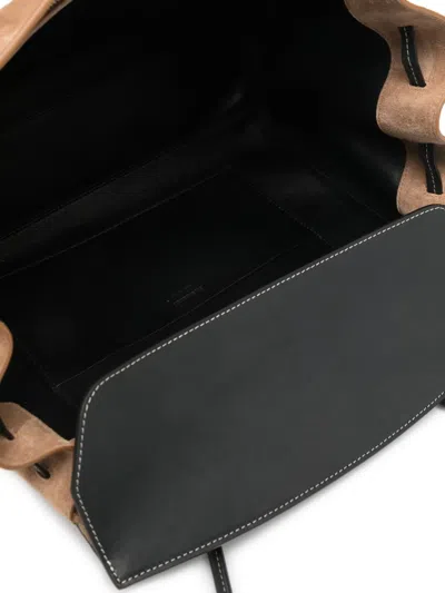 Jil Sander Leather Tote Bag In Brown