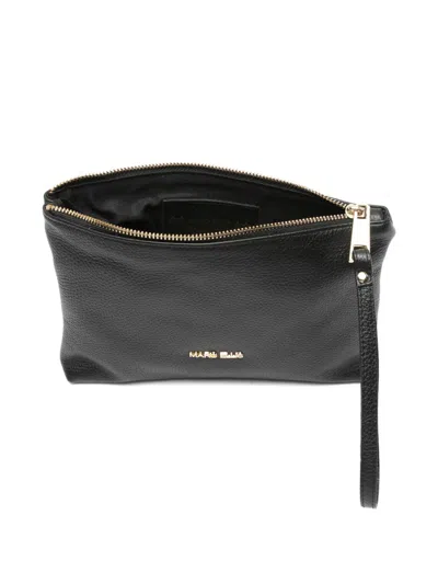 Marc Ellis Leather Clutch Bag In Black