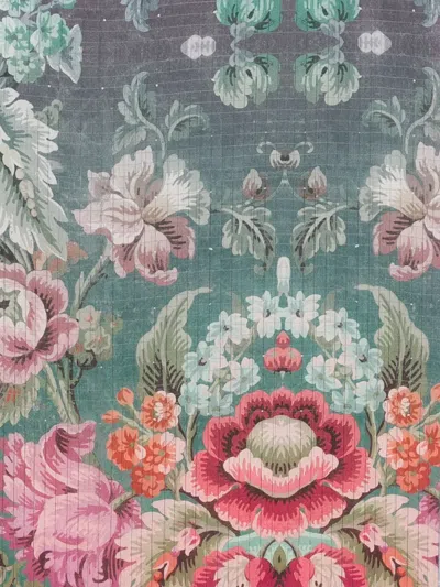 Pierre-louis Mascia Molare Floral-pattern Scarf In Brown