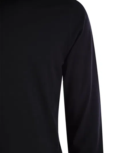 Fedeli Wool And Cashmere Turtleneck Jumper In Black