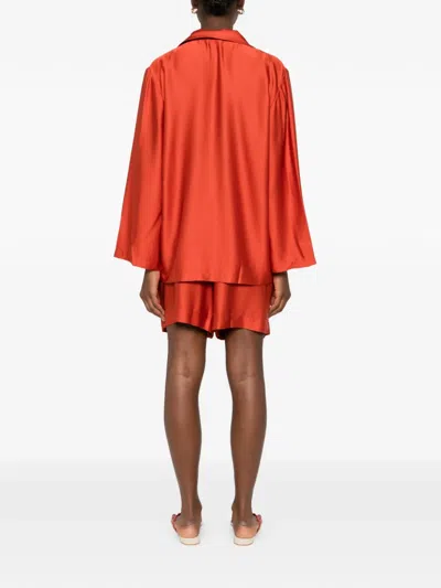 Silkylicious Alua Shorts Set In Orange