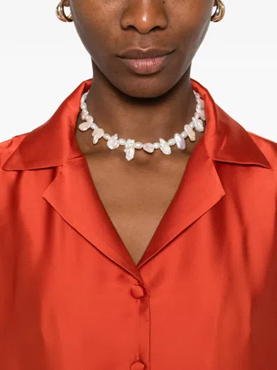 Silkylicious Alua Shorts Set In Orange