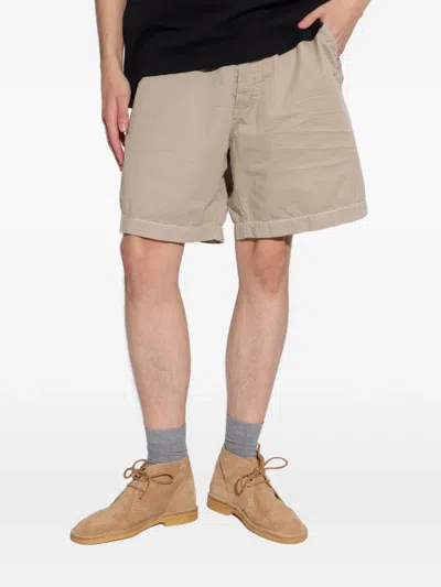 Dsquared2 Drawstring Straight Shorts In Neutral