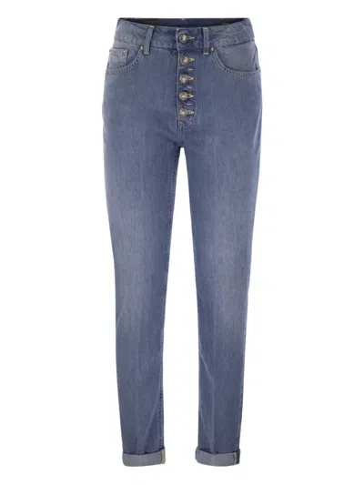 Dondup Koons Jewelled Five-pocket Jeans In Blue