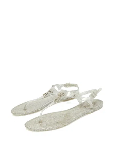 Pre-owned Tod's T-strap Sandals In White