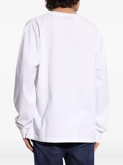 Dsquared2 Longsleeve Logo T-shirt In White