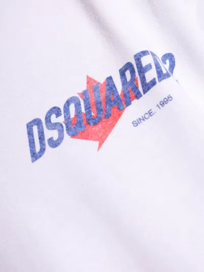 Dsquared2 Longsleeve Logo T-shirt In White