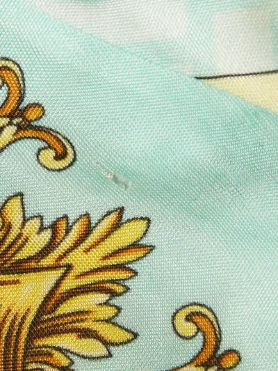 Pre-owned Fendi X Versace Fendace Printed Skirt Set In Blue