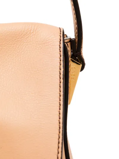 Pre-owned Fendi Mamma Baguette Shoulder Bag In Brown