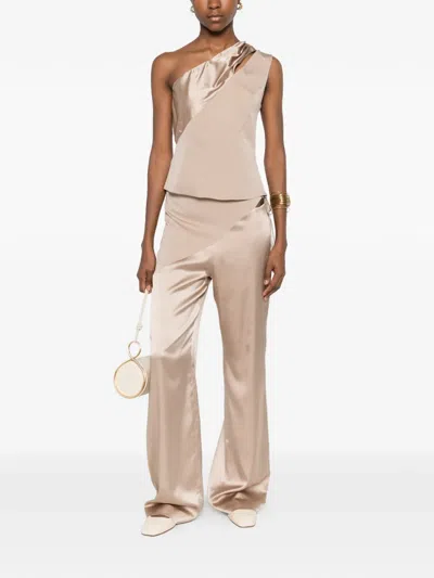 Botsi Cut-out Trousers In Neutral